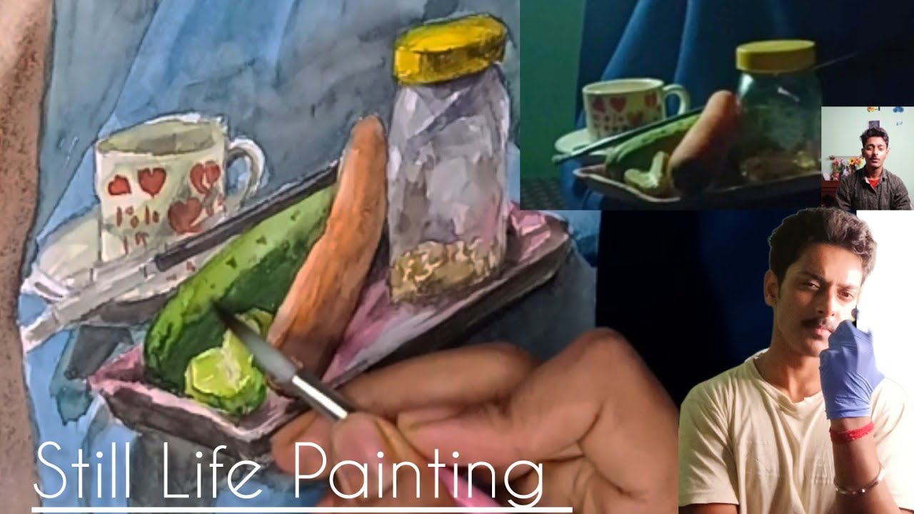 Still Life Painting Practice | Learning Light, Color & Composition||