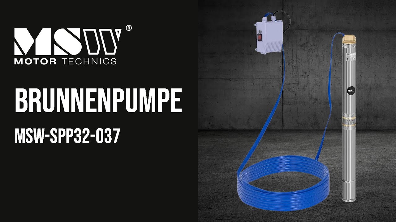 Brunnenpumpe MSW Motor Technics MSW-SPP32-037 | Produktvorstellung 10060177