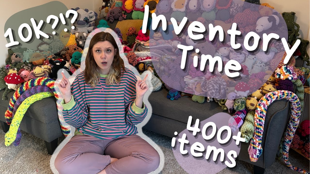 Let's Do My BIGGEST Crochet Inventory YET - 400+ items, $10,000 value!!!