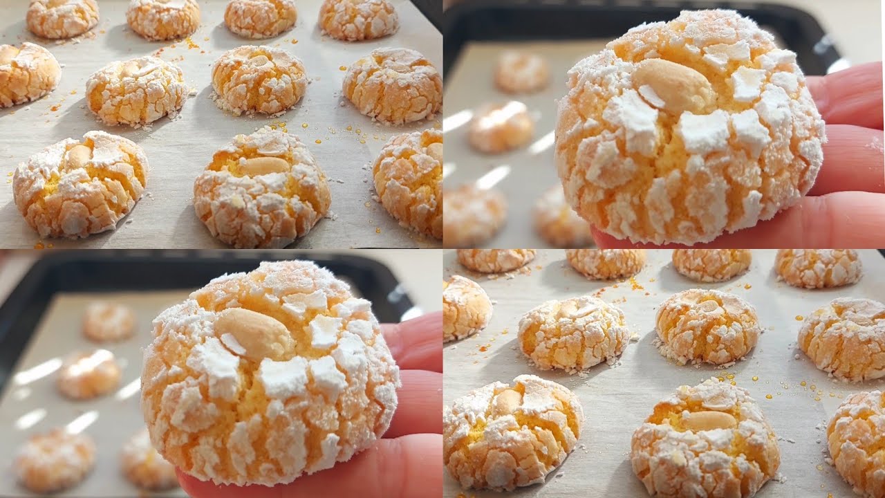 أسهل وأسرع حلوة لشرب الشاي بدون زبدة ولا دقيق بمداق الحامض كدوب فاليد قبل الفم 👌😋