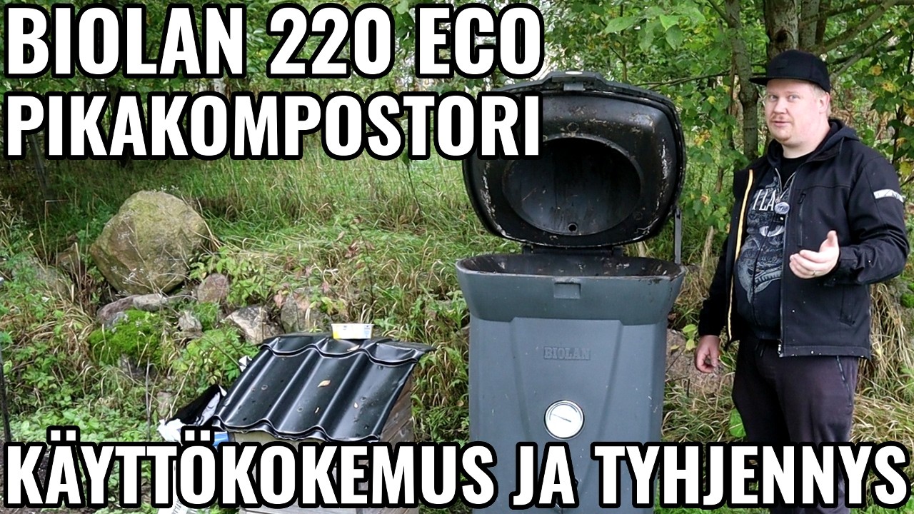 Pikakompostori Biolan Eco 220 Kokemuksia ja Tyhjennys