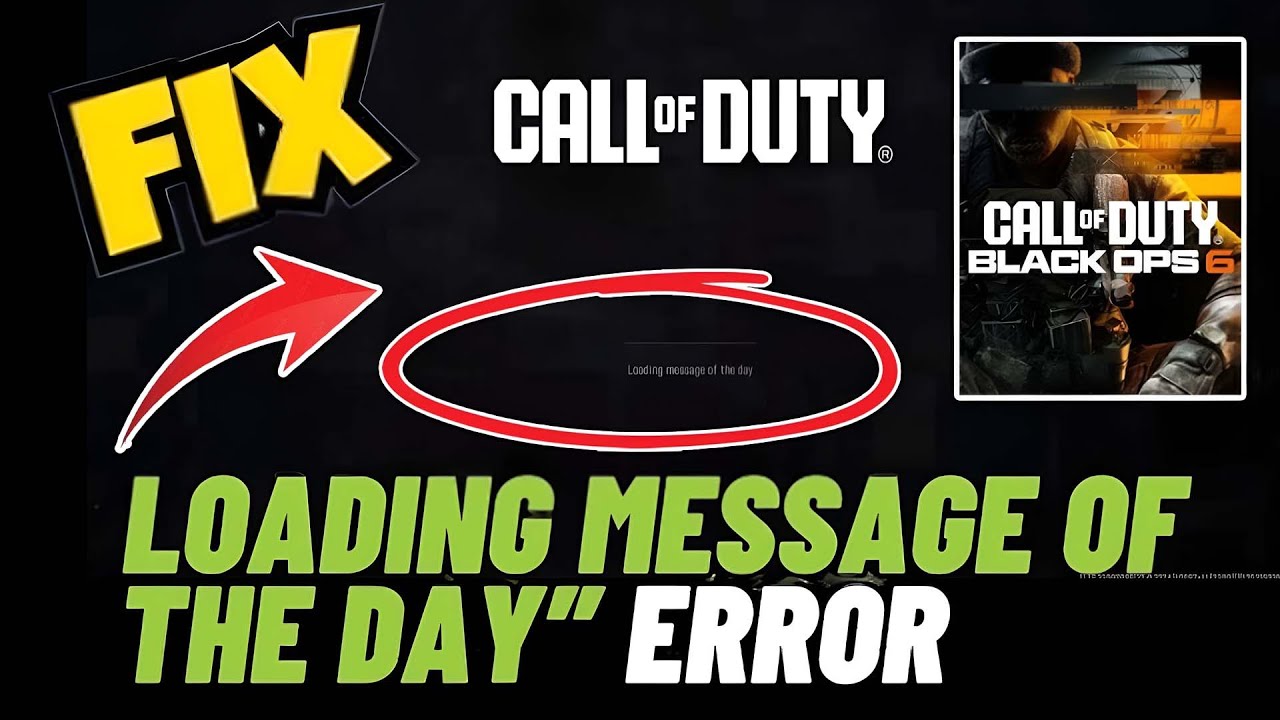 Fix COD Blackops 6 stuck on loading screen message of the day
