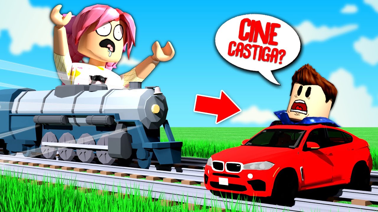 TREN vs MASINA de CURSE ! Max vs Pisica ! Cine CASTIGA ?