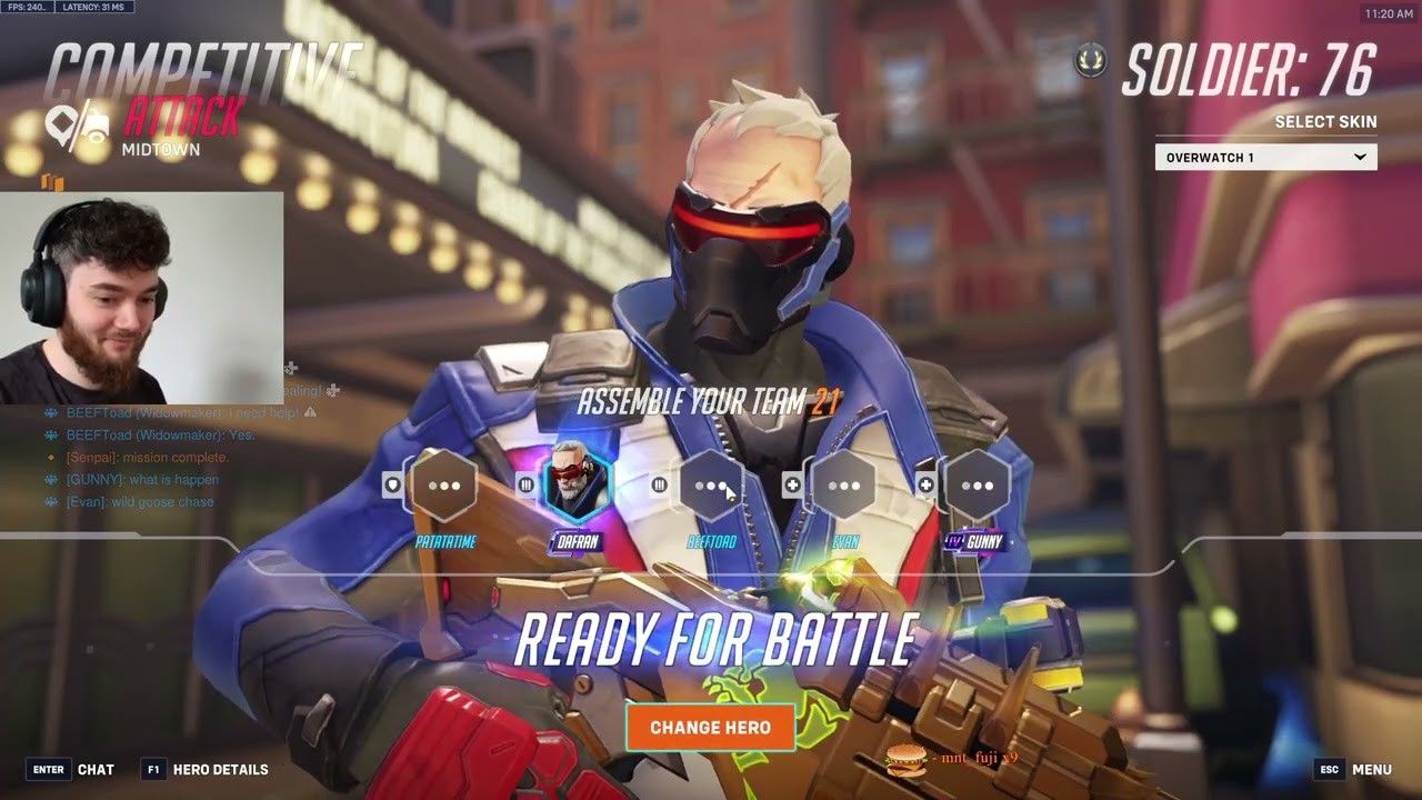 DAFRAN SOLDIER 76 GOD - OVERWATCH 2 SEASON 16 TOP 500 GAMEPLAY