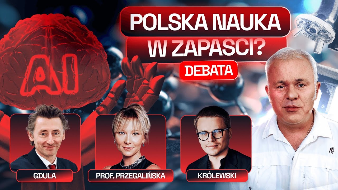 DEBATA O SZTUCZNEJ INTELIGENCJI: MAZUREK, KR&Oacute;LEWSKI, GDULA, PROF. PRZEGALIŃSKA