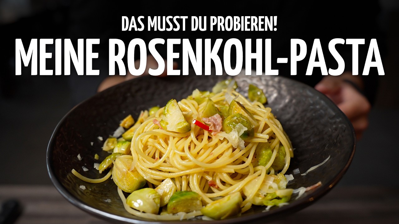 Du magst keinen Rosenkohl?! Dann probiere meine Rosenkohl-Pasta!