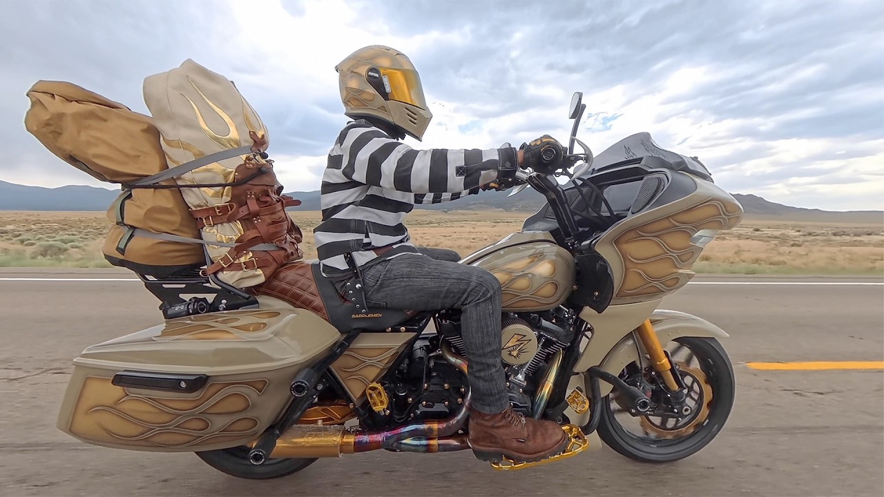 Riding Cross Country On My Road Glide