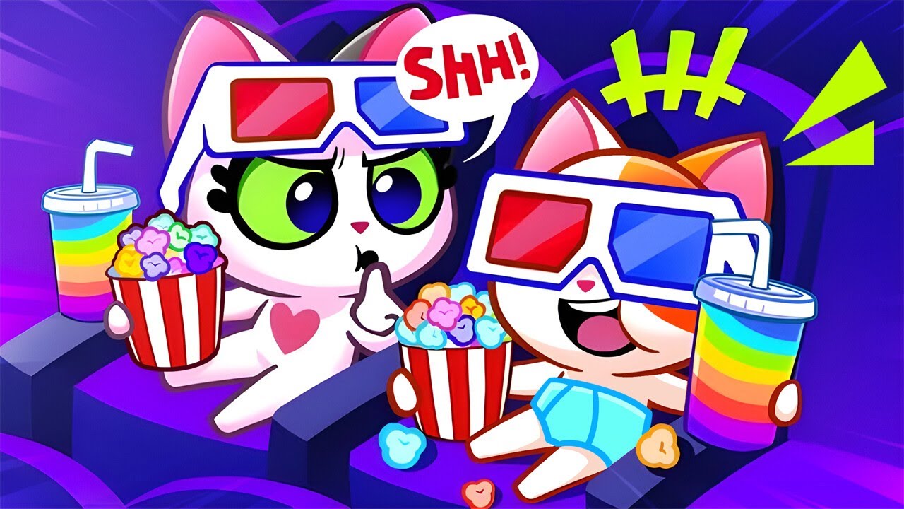 Movie Theater Manners Adventure | Kids Learn Good Habits | Purr-Purr Stories