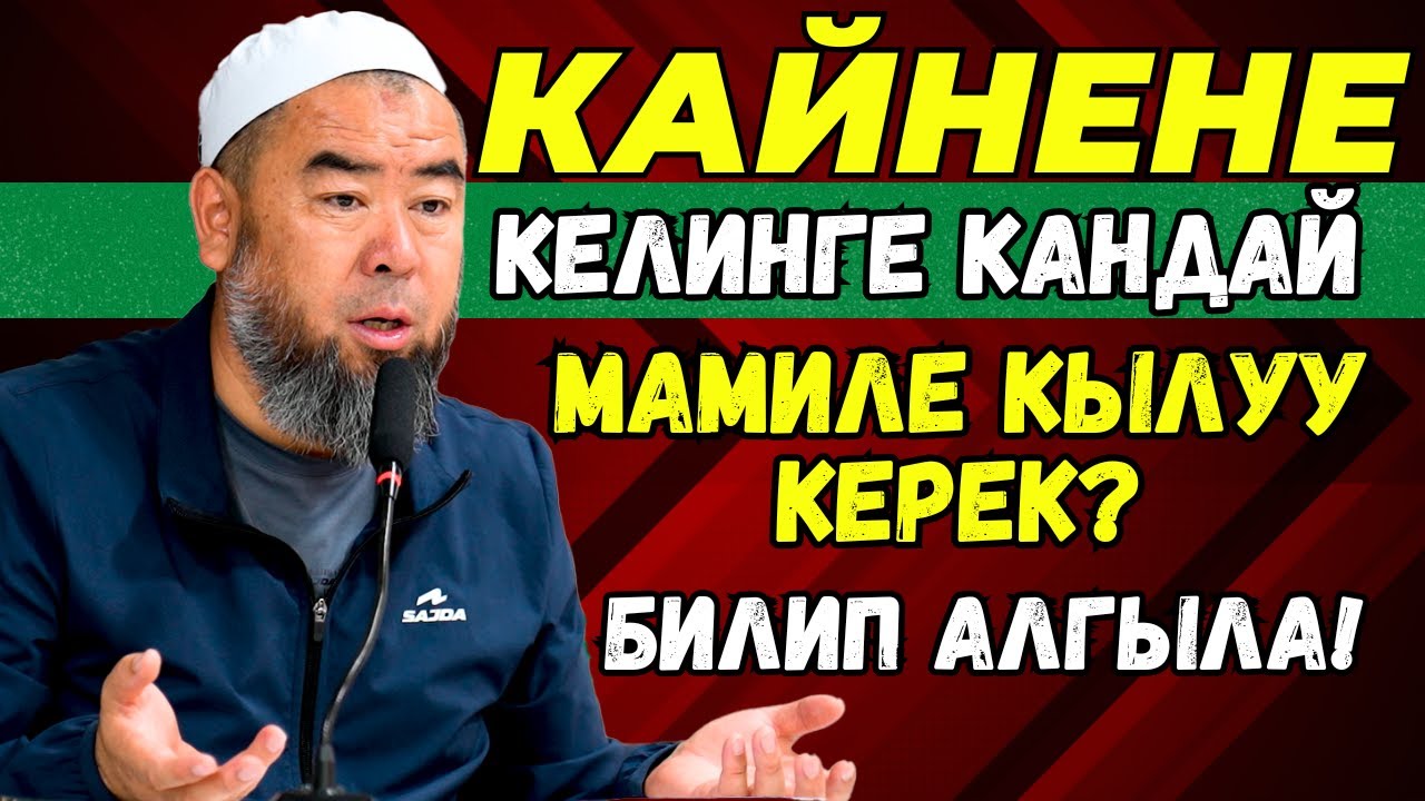 КЕЛИН КАЙНЕНГЕ УШУНДАЙ МАМИЛЕК КЫЛЫШ КЕРЕК! КАЙНЕНЕ КЕЛИНГЕ КАНДАЙ МАМИЛЕ КЫЛУУ КЕРЕК?