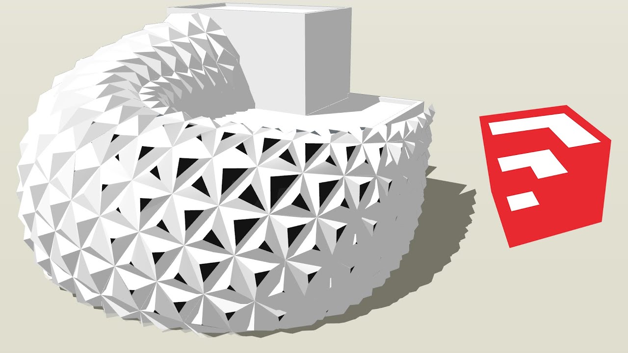 Arboskin Pavilion (ITKE) Modeling in SketchUp