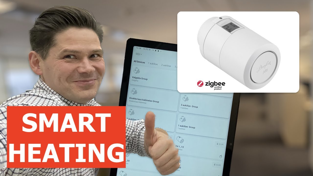 Умное отопление с приложением Danfoss Ally и программируемым радиаторным термостатом Pro