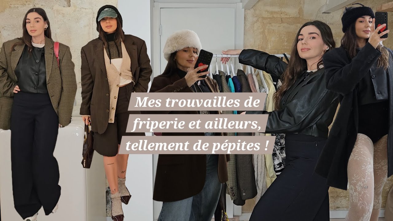 les pépites que j'ai trouvé en friperies et ailleurs, vous êtes pas prêts! #haul #friperie #fashion