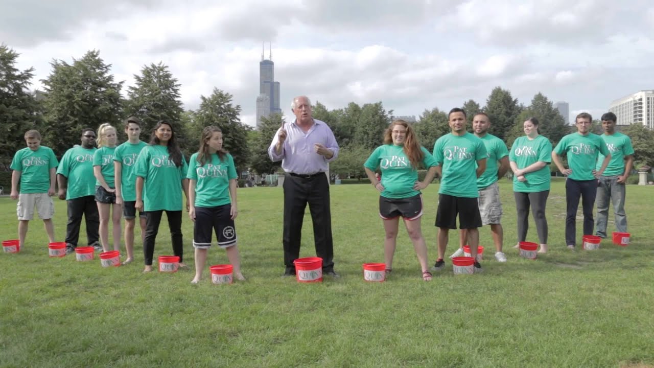 Governor Pat Quinn takes the ALS Ice Bucket Challenge