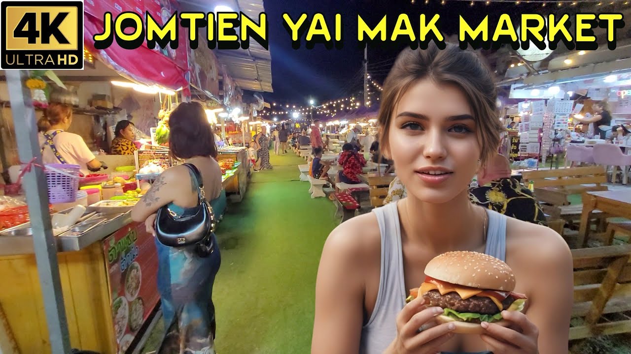Jomtien Yai Mak Market What you can eat and how much   2025 Pattaya Thailand