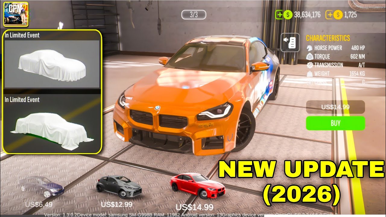 2026 Name of ALL CARS  in Car Parking Multiplayer 2 New Update
