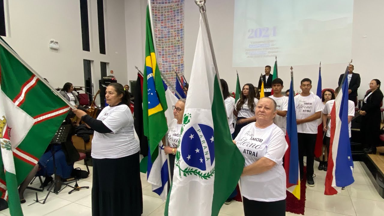 Entrada das bandeiras - Confra de Missões- IEADC CAJURU