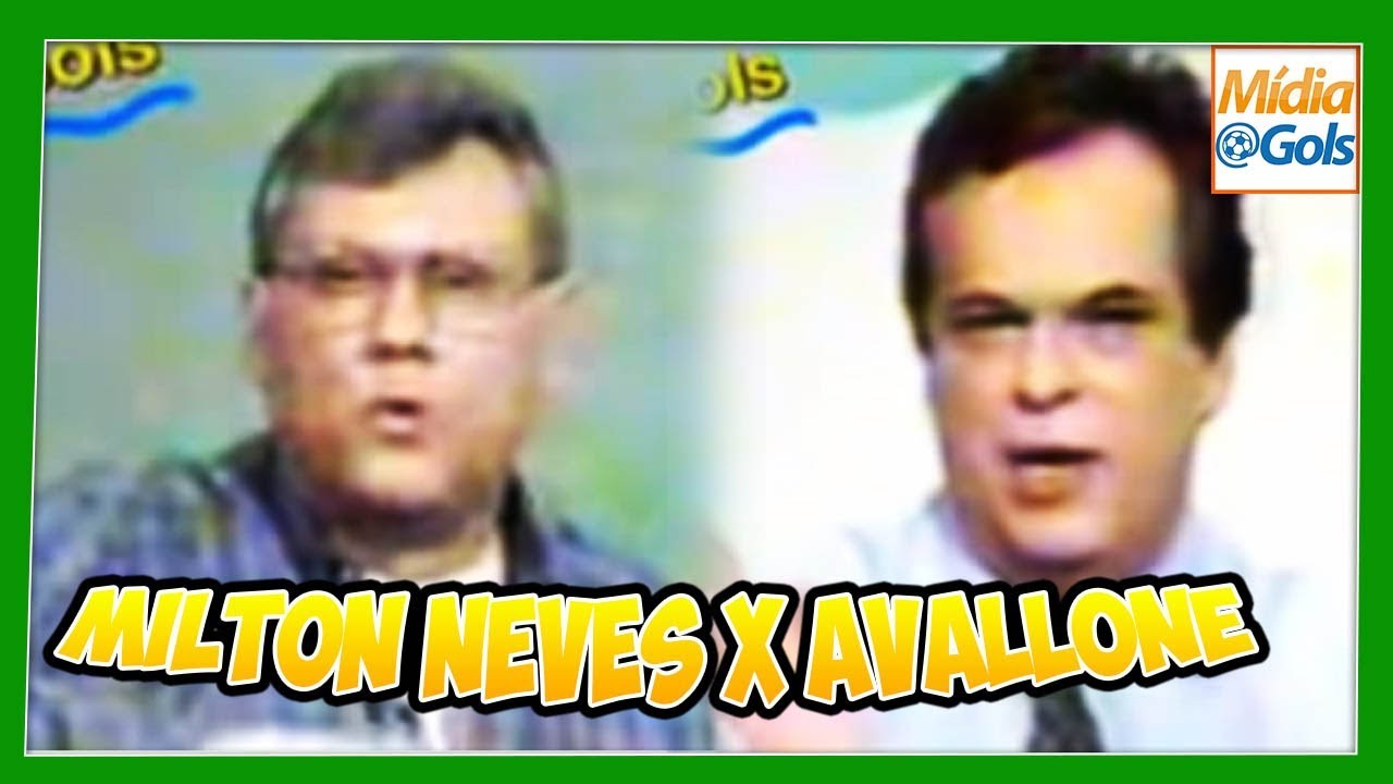 Briga Milton Neves x Avallone - Mesa Redonda 1997 - vídeo completo e em cores
