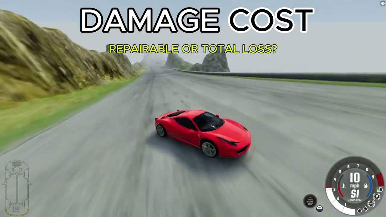 Damage Cost #2 | Realistic Crashes & Wallet Survival – BeamNG Drive