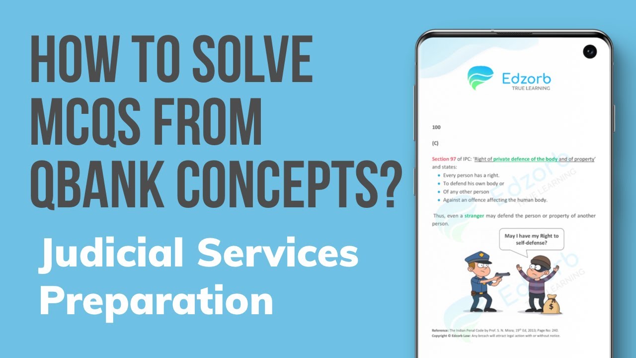 How to Solve MCQs for Judicial Services? | How to use QBank Concepts Effectively? Pt. 1