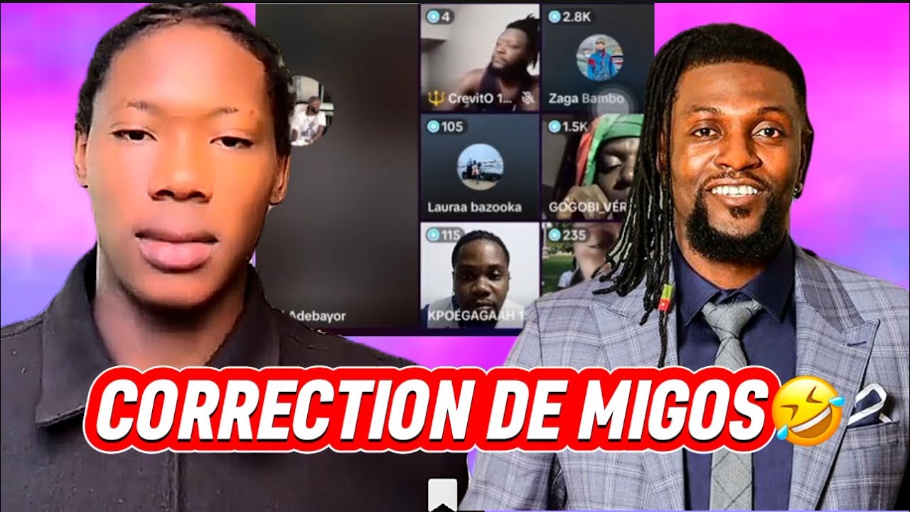 MIGOS CORRIGE QUELQU’N DANS LE LIVE D’ADEBAYOR🤣🤣 c’est chaud!