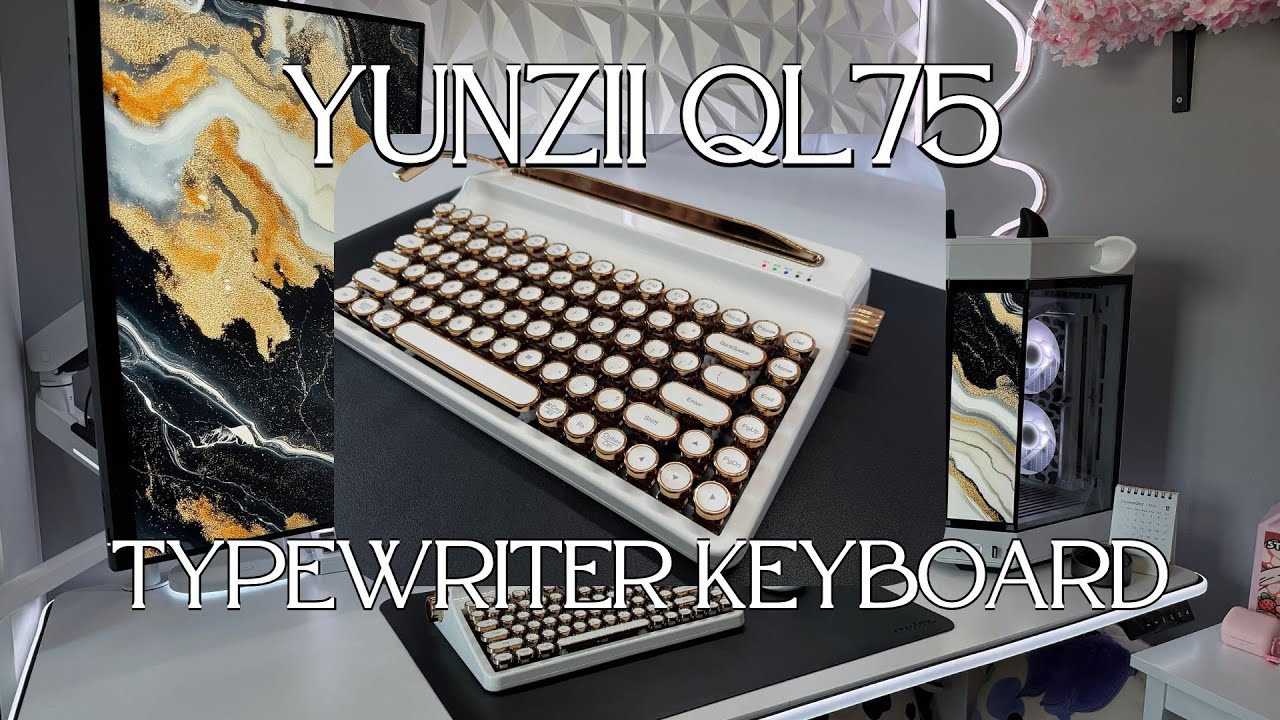 The Most Aesthetic Keyboard of 2025 ○ Yunzii QL75 Typewriter Keyboard feat. Cocoa Cream V2 Switch