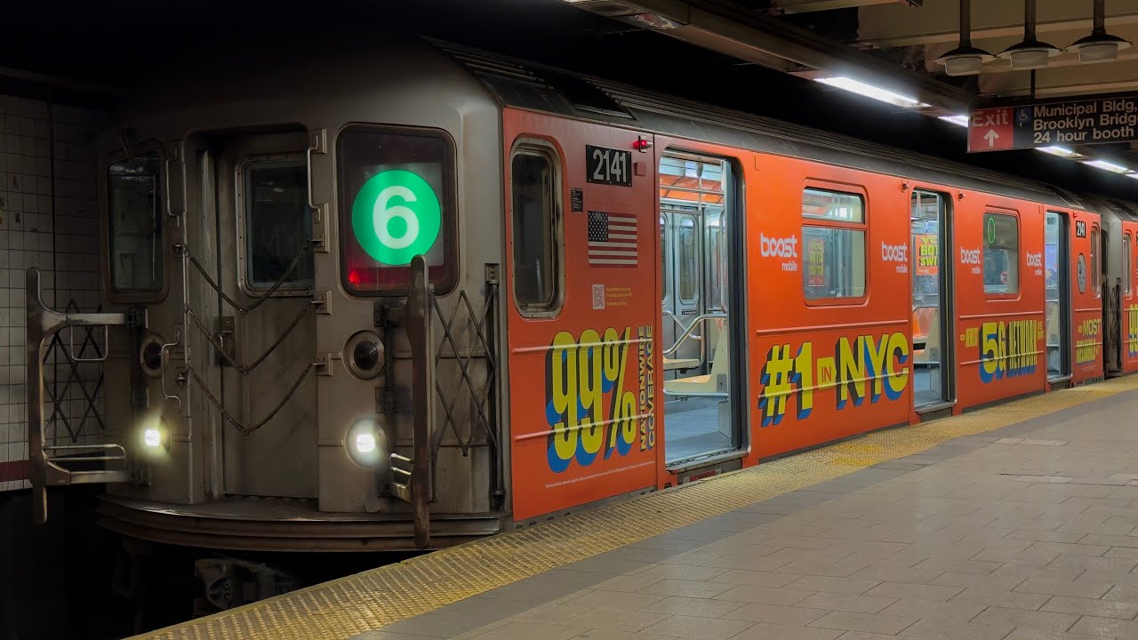 R62A 6 Train with Boost Mobile Ad Wrap Action