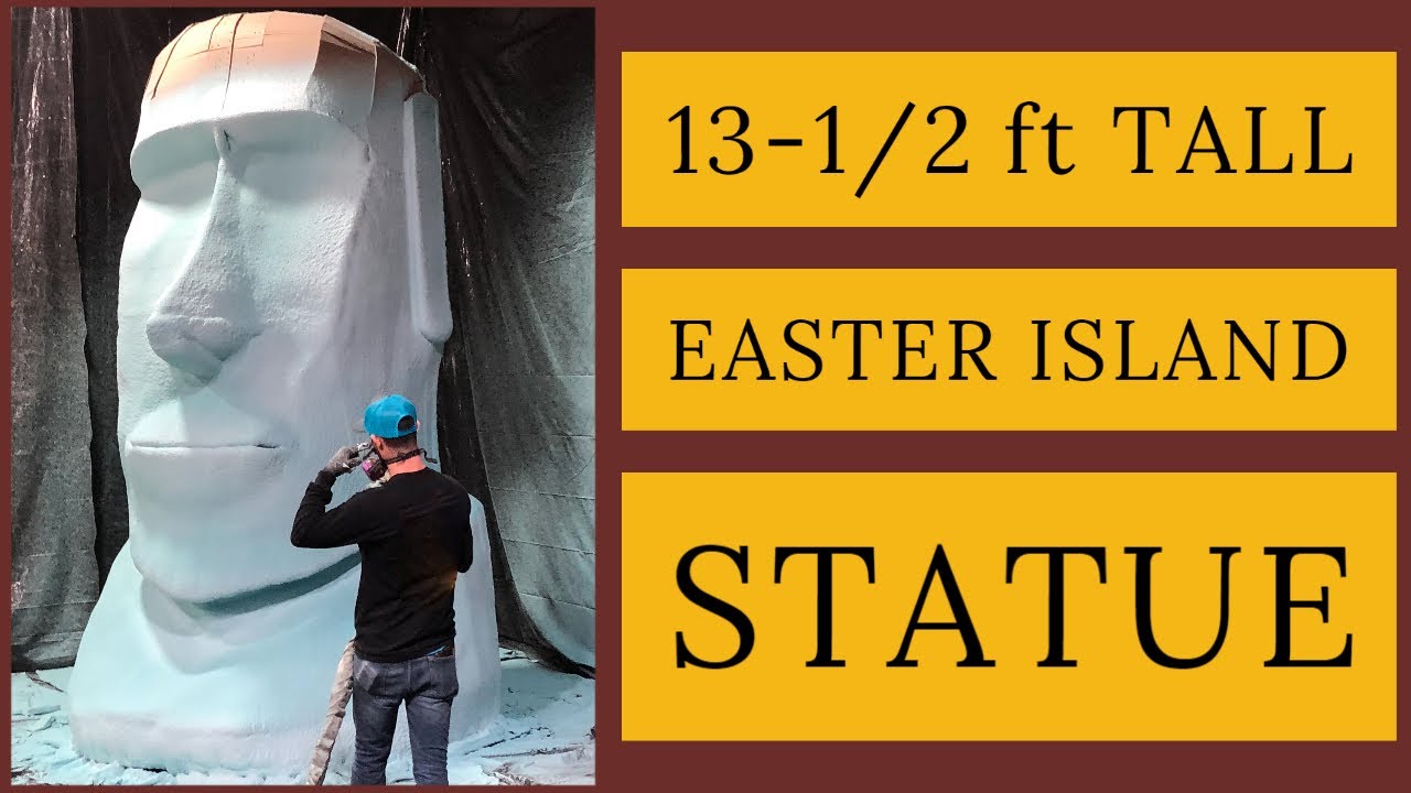 Making Moai Statue from Easter Island- Easter Island Statue