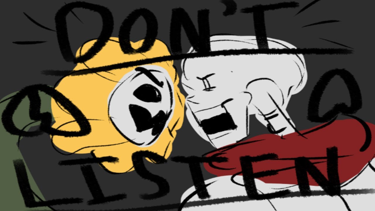 DON'T LISTEN - PAPYRUS & FLOWEY ANIMATIC (Music by Jakeneutron)