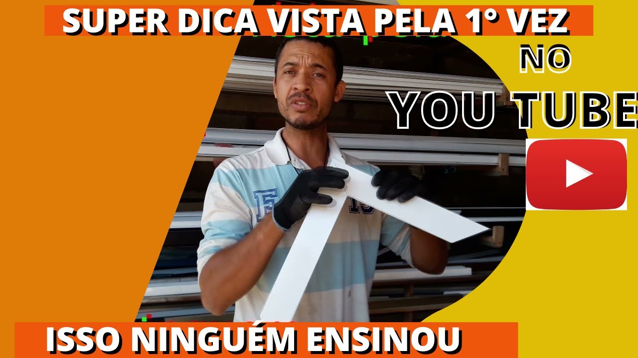como retirar/sacar macho cunha esquadria de aluminio?