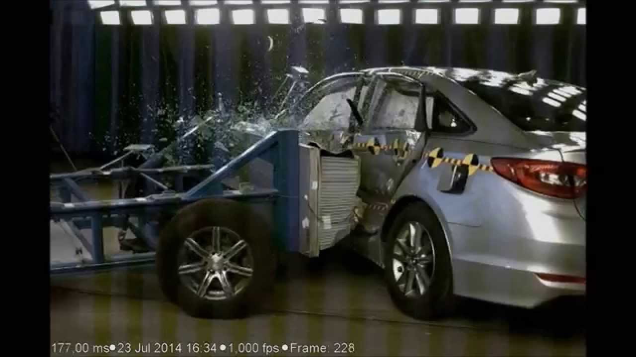 (v8879) 2015 Hyundai Sonata NHTSA NCAP Side Impact (Moving Deformable Barrier)