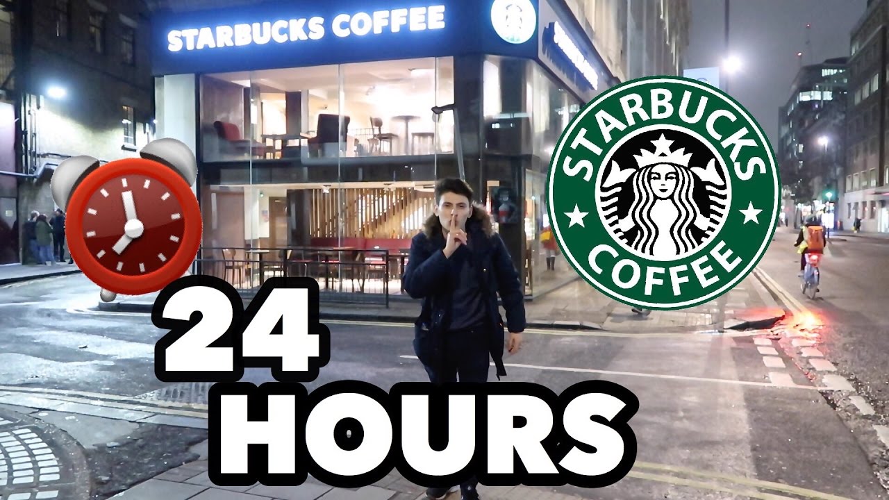 24 HOUR OVERNIGHT In STARBUCKS FORT!