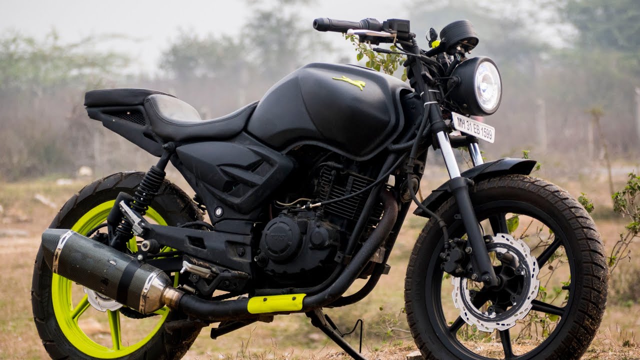 Modified Apache Into Street Racer by Hindustan Custom Motorcycles |Bike Modification india
