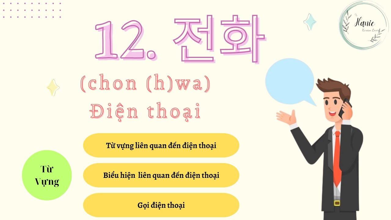 Từ vựng tiếng H&agrave;n sơ cấp 1 - B&agrave;i 12