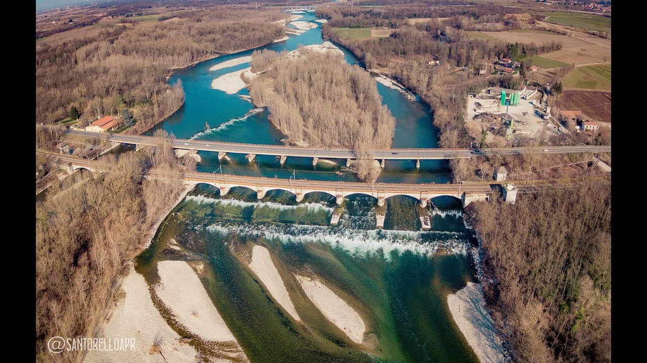 4K DRONE | La spiaggia sul Ticino & Ponte Boffalora