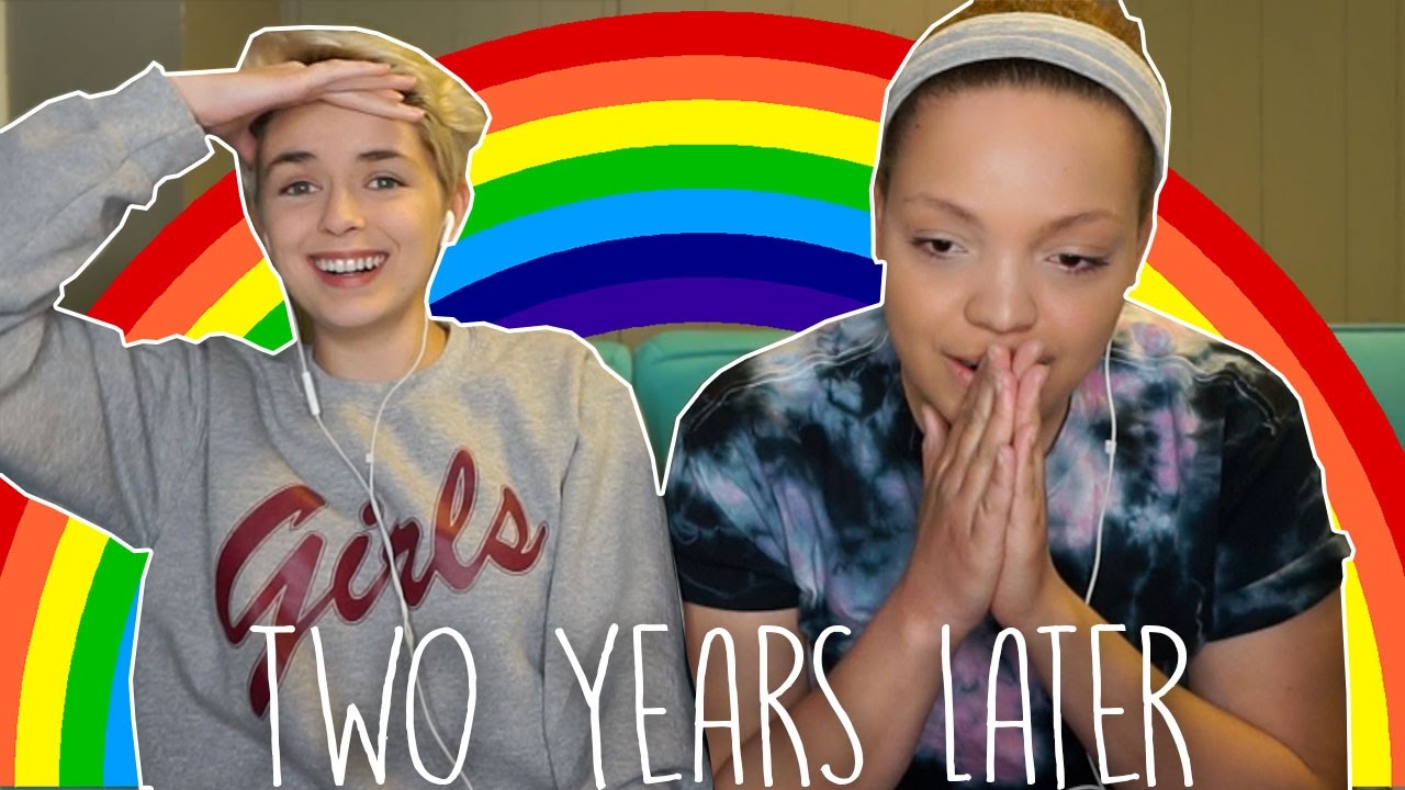 REACTING TO OUR COMING OUT VIDEO!