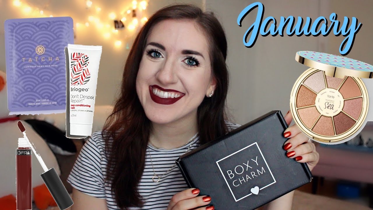 Opening My First BOXYCHARM! January Unboxing | tewsimple