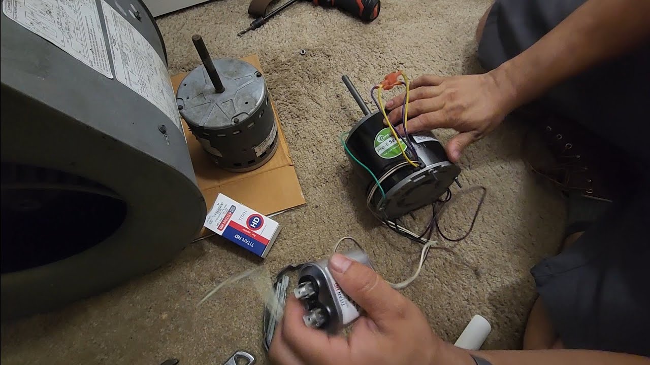 Como reemplazar un motor ECM inteligente por un motor PSC normal