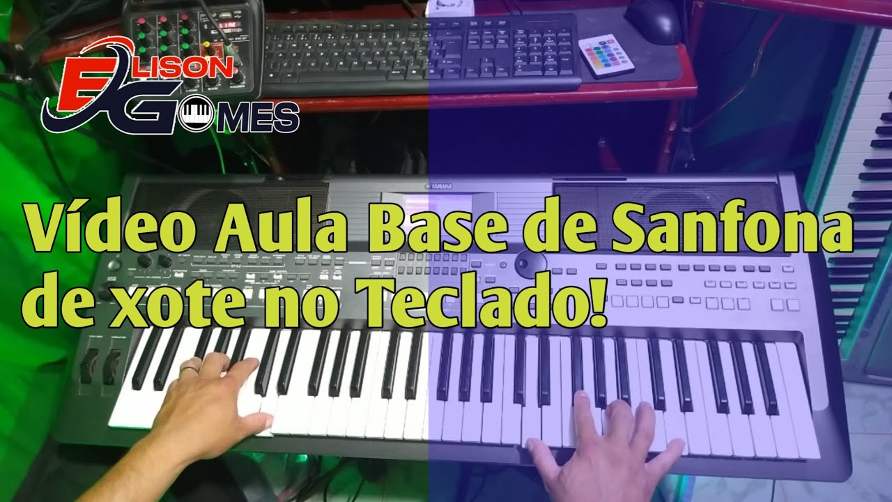 Vídeo Aula Base de Sanfona no Xote no Teclado!