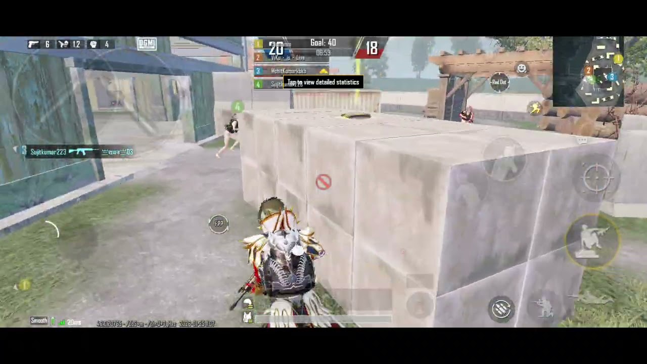 BGMI TDM Match 4 Vs 4 | BGMI TDM Bot Gameplay 