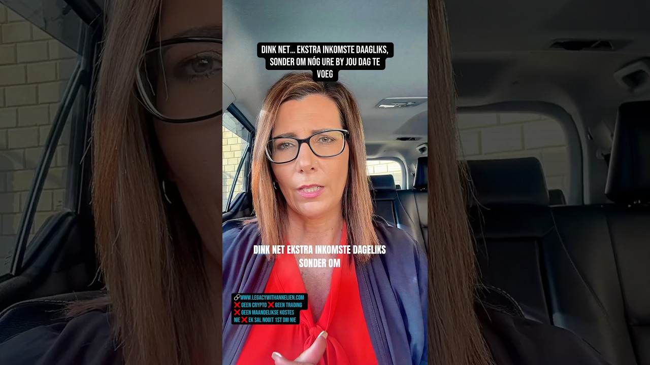 Dink net… ekstra inkomste daagliks, sonder om nóg ure by jou dag te voeg 