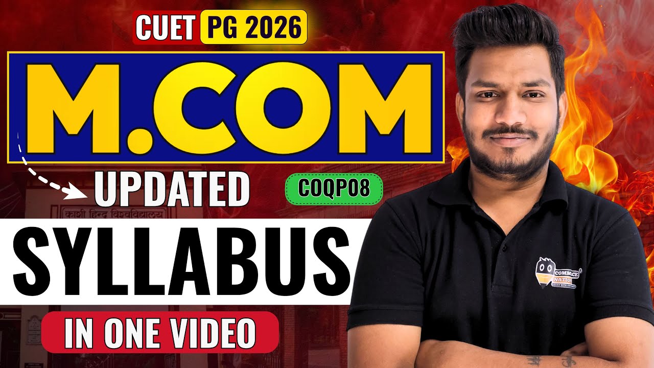 CUET PG M.Com 2026 Update Syllabus In One Video COQP08 Watch Now  #cuetpg2026