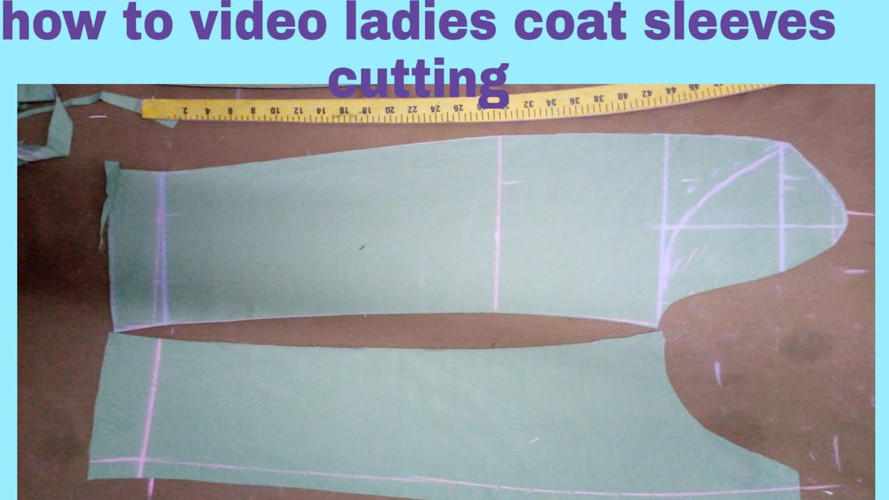 ladies coat sleeves cutting | coat ka aastin cutting | coat sleeves |