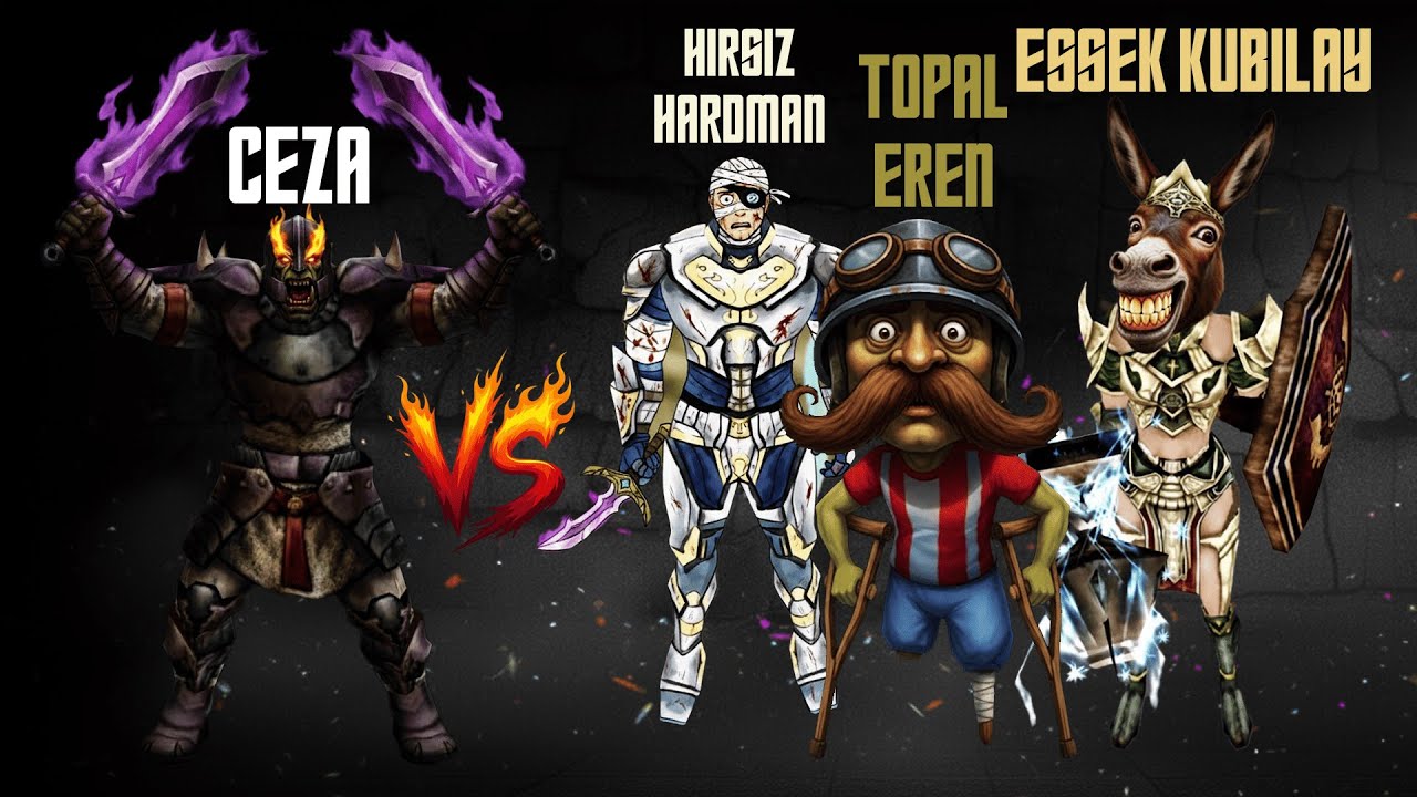 CEZA vs Hırsız Hardman, Topal Eren ve Eşşek Kubilay 10.000 Kc 4 - 0 Haddini bildiriyoruz