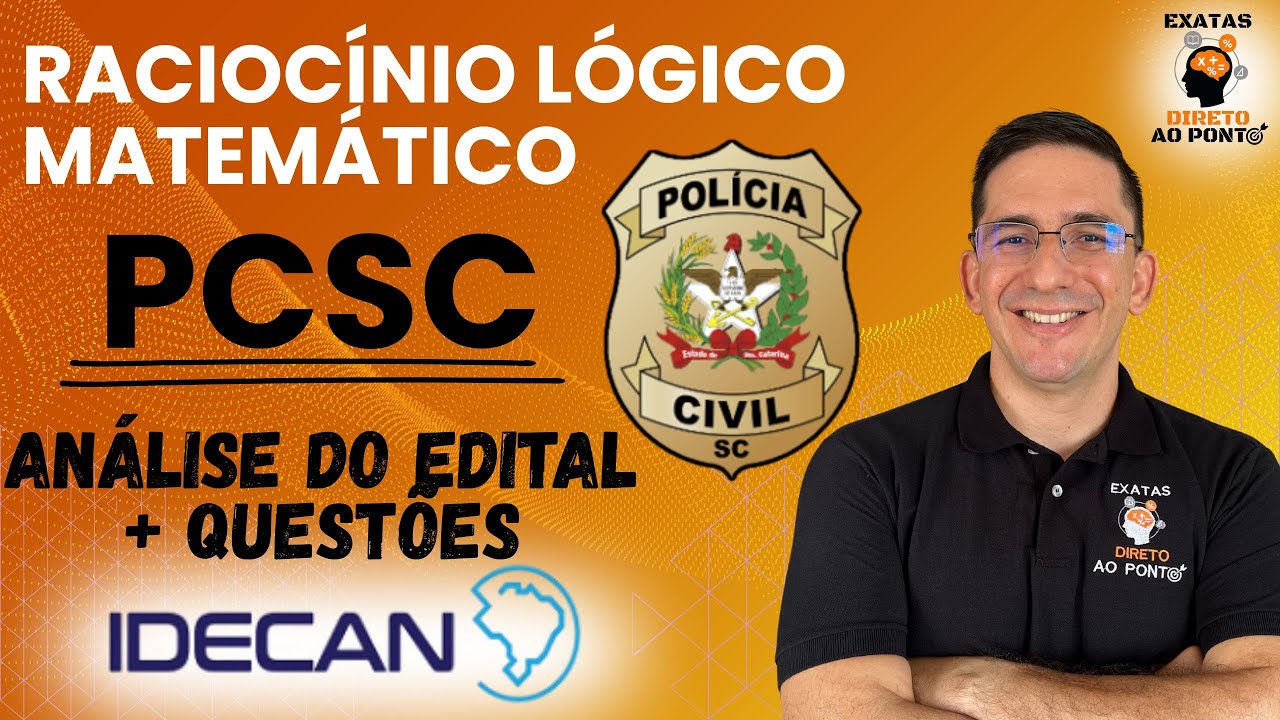📈(PC SC- Pós Edital) Análise Completa de RLM da IDECAN + Questões Resolvidas