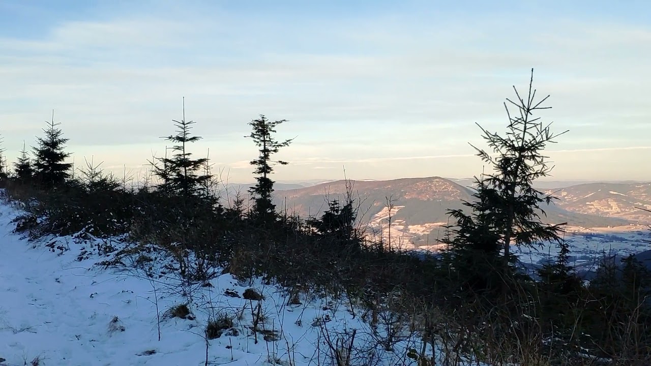 Beskid Wyspowy - Ćwilin - kilka ujęć z zimowej wycieczki