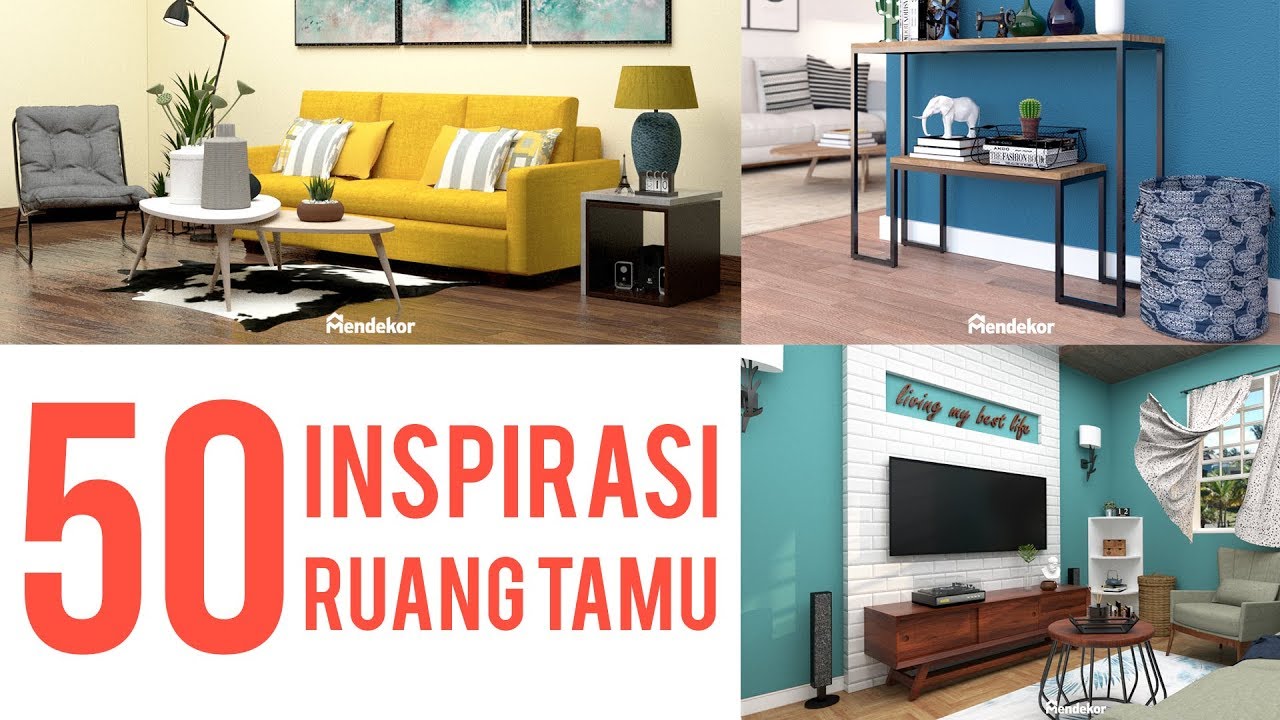 50 INSPRIASI Referensi Ruang Tamu Modern Minimalis Industrial Shabby  | Kolase Interior By Mendekor