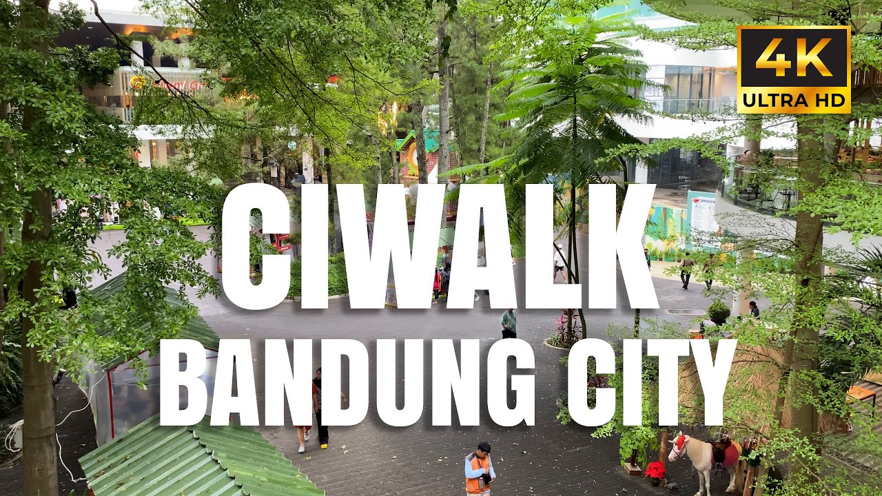 Bandung City Walk CIWALK 4K UHD | Relaxing POV Walk