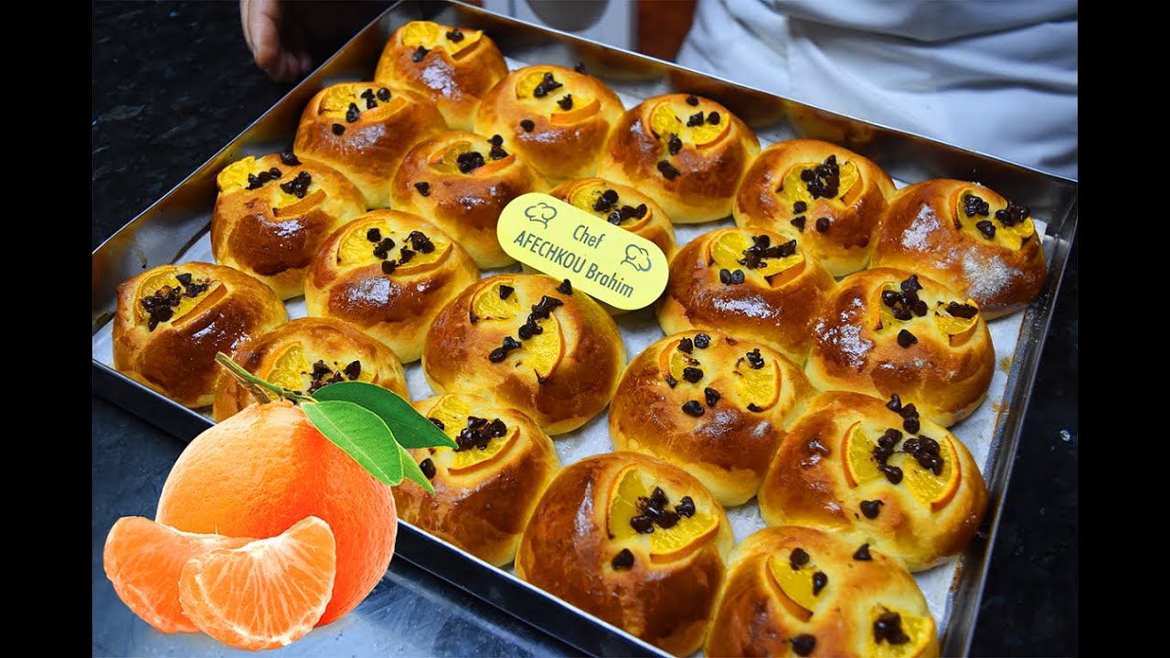 بريوش  بالماندرين ناجح 100٪  بدون عجن او دلك او تعب خفيف كالقطن ماتشبعوش منو سهل ولذيذ 😍👌🏻