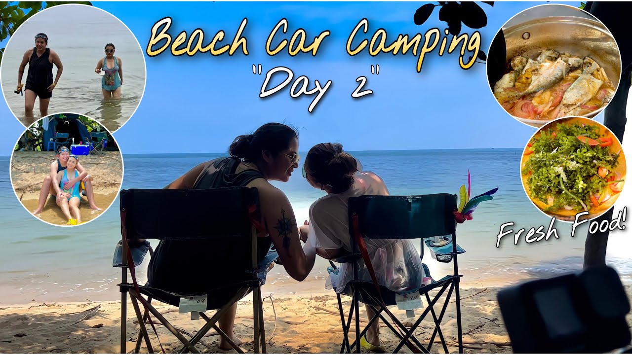 BEACH CAR CAMPING DAY 2 | MEL COOKS FRESH FOOD | CALATAGAN BATANGAS | SHERMEL