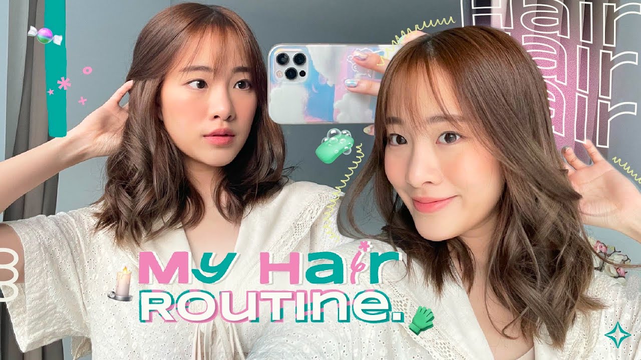 ✨my hair routine ดูแลผมยังไง? ม้วนผมง่ายๆฉบับคนม้วนผมไม่เป็น! | mintchyy